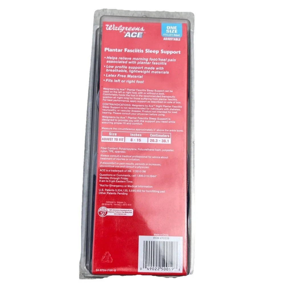 WALGREENS PLANTAR FASCIITIS FOOT SUPPORT OVERNIGHT, SLEEP‎ SUPPORT Tried On